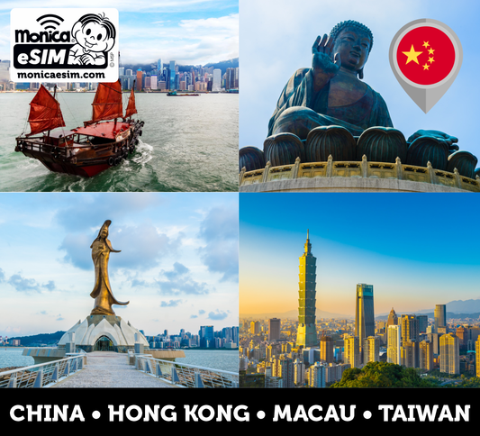 China, Hong Kong, Macau, Taiwan